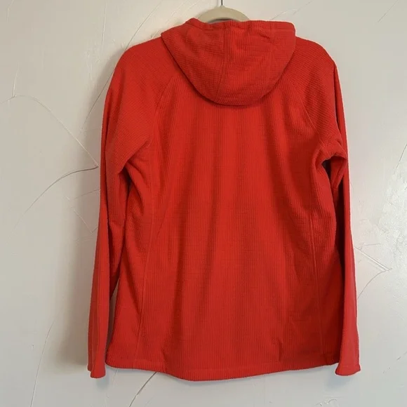 Mountain Hardwear Women's Coral Orange Grid Fleece Long Sleeve M NWOT - Picture 4 of 4